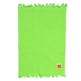 Ποτηρόπανο Πικέ Tea Με Κρόσσι Green DimCol 45x65cm 100% Βαμβάκι