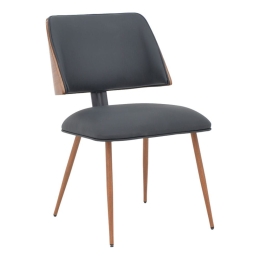 Καρέκλα Ubane 332-000002 53x62,5x85cm Black-Walnut