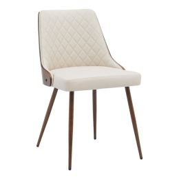 Καρέκλα Korom 332-000005 50x58,5x78cm Beige-Walnut