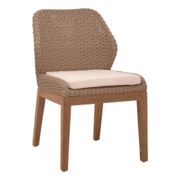 Καρέκλα Swinton 334-000004 53x63x86cm Cream-Natural