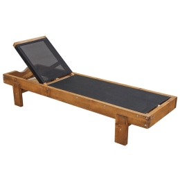 Ξαπλώστρα Leda 34.0012 77x200x35cm Walnut Zita Plus