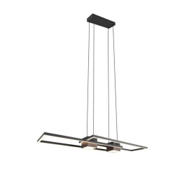 Φωτιστικό Οροφής Albany 347710432 100x28x150cm 1xSMD 37W 4300lm Black Trio Lighting