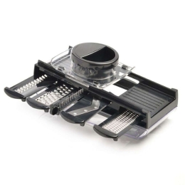 Μαντολίνο Με Δοχείο (Σετ 7Τμχ) F21080 Black-Silver Mastrad Ατσάλι,Πλαστικό