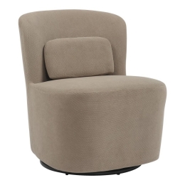 Πολυθρόνα Περιστρεφόμενη Swish 350-000021 63x76x76,5cm Taupe