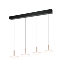 Φωτιστικό Οροφής - Ράγα Celeste 354910465 115x22x50/200cm 4xSMD 7,5W 750lm 3000K Coffee-White Trio L