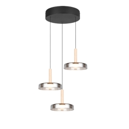 Φωτιστικό Οροφής Celeste 354930332 35x50/200cm 3xSMD 7,5W 750lm 3000K Chrome-Black Trio Lighting