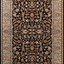 Διάδρομος Kashmir 11386-135 Black-Multi 80X... Merinos 80X