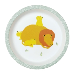 Πιάτο Παιδικό Savane 52-705/05 18cm 6m+ Yellow-Green Petit Jour Paris 1 τμχ Μελαμίνη