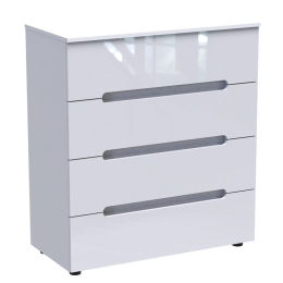 Συρταριέρα Afina 361-000018 90x44x101cm White Glossy