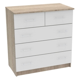 Συρταριέρα Kumode 80x45x85cm Sonoma-White