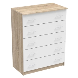 Συρταριέρα Kofre 80x45x104cm Sonoma-White