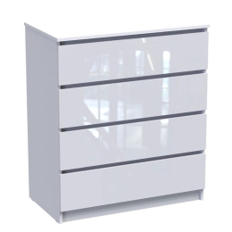 Συρταριέρα Dicama 361-000046 85,5x47x98cm White Glossy