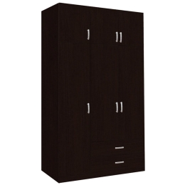 Ντουλάπα Τρίφυλλη Royal 150x58x230cm Wenge Τρίφυλλη