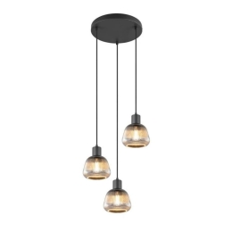 Φωτιστικό Οροφής Tarifa 362830332 37x150cm 3xE27 25W Chrome-Black Trio Lighting