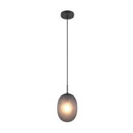 Φωτιστικό Οροφής Facette 364200154 17x150cm 1xE27 25W Black-Smoke Trio Lighting