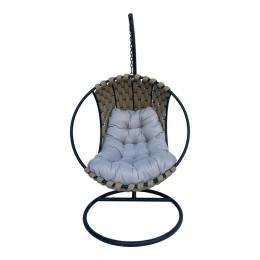 Κρεμαστή Φωλιά Makito 368-000003 100x105x195cm Beige-Grey