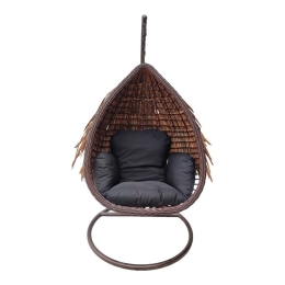 Κρεμαστή Φωλιά Varur 368-000005 120x105x195cm Brown-Black