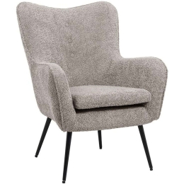Πολυθρόνα Ivanna 370-124-051 69x68x90cm Beige-Black