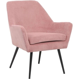 Πολυθρόνα Rochelle 370-124-058 65x66x76cm Pink-Black