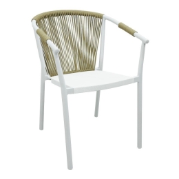 Πολυθρόνα Convince 373-000001 56x63x82cm Natural-White