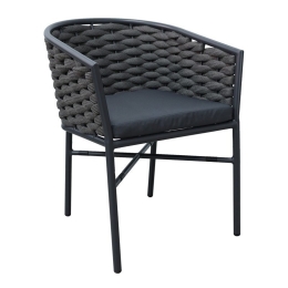 Πολυθρόνα Noevo 373-000006 57x62x77cm Anthracite