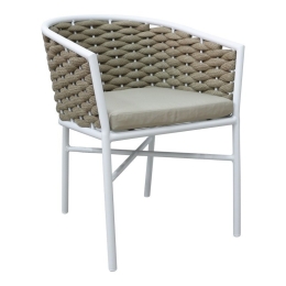 Πολυθρόνα Noevo 373-000007 57x62x77cm Khaki