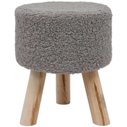 Σκαμπό 373-223-222 28x34cm Grey-Natural