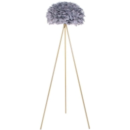 Φωτιστικό Δαπέδου Με Φτερά 374-225-670 50x150cm Ε27 60W Gold-Grey