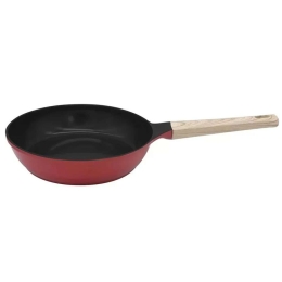 Τηγάνι Αντικολλητικό MJP24RG 24cm Passion Red Cookut 24cm Μέταλλο
