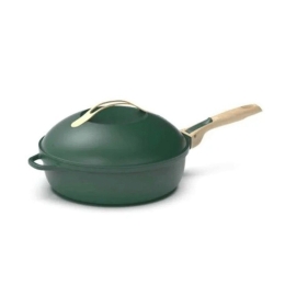 Τηγάνι Με Καπάκι Αντικολλητικό FAB28VE 28cm 4,5Lt Canopy Green Cookut Fabulous 28cm Μέταλλο