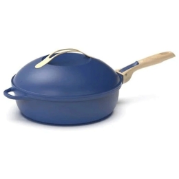 Τηγάνι Με Καπάκι Αντικολλητικό FAB28BC 28cm 4,5Lt Saphir Blue Cookut Fabulous 28cm Μέταλλο