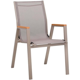 Πολυθρόνα 378-125-058 61x56x90cm Beige-Grey
