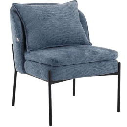 Πολυθρόνα 380-124-022 67x75x81cm Light Blue-Black