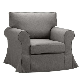 Πολυθρόνα Ashley 71-0020 Με Αποσυρόμενο 97x85x95cm Silver