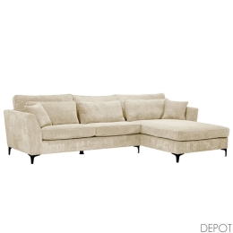Καναπές Γωνία Δεξιά Forever 71-0154 316x185x92cm Beige