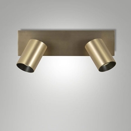 Φωτιστικό Οροφής - Spot Flores 3801-82-119 GU10 9x30,5cm Satined Brass Fabas Luce