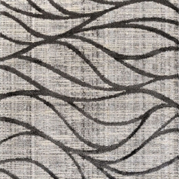 Χαλί Eri 69626-996 Black-Silver Merinos 160X230cm