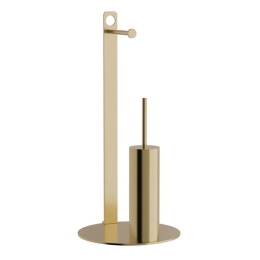 Βάση Χαρτιού Επιδαπέδια & Πιγκάλ 4-400-023 28x60cm Brushed Brass Pam&Co Ανοξείδωτο Ατσάλι