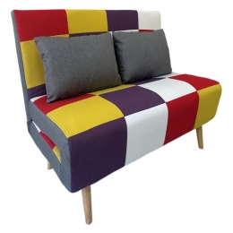 Καναπές-Κρεβάτι Sara 40.0200 134x80x46-84/134x190x32cm Multicolor Zita Plus