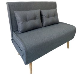 Καναπές-Κρεβάτι Sara 40.0201 134x80x46-84/134x190x32cm Grey Zita Plus