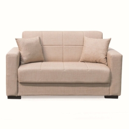 Καναπές-Κρεβάτι Διθέσιος Rover 40.0311 150x80x75/125x100cm Light Brown Zita Plus