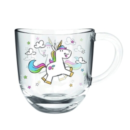 Κούπα Unicorn 022902L 280ml Multi Leonardo Γυαλί