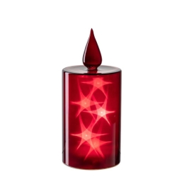 Κερί Led Autentico 040895L 21cm Red Leonardo