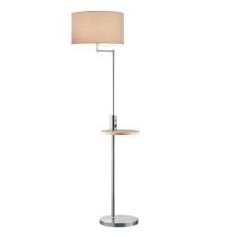 Φωτιστικό Δαπέδου Claas 40x160cm Nickel Mat-Grey 400400107 Trio Lighting Μέταλλο,Ύφασμα