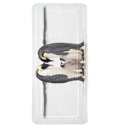 Αντιολισθητικό Πατάκι Μπάνιου Jacksons 4153 190 White-Black Kleine Wolke 36Χ92 PVC