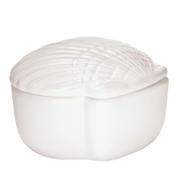 Βάζο Για Βαμβάκι Concha 8668 11,9x8,4cm 100 White Kleine Wolke Κεραμικό
