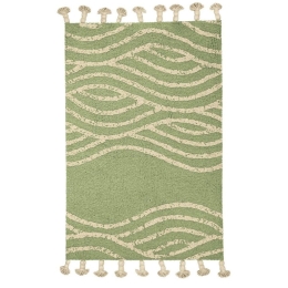 Πατάκι Μπάνιου Vaga 9179 616 Dill Green Kleine Wolke 70X120 100% Βαμβάκι