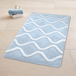Πατάκι Μπάνιου Piana 9180 746 Steelblue Kleine Wolke 70X120 Πολυέστερ