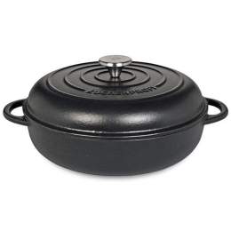 Κατσαρόλα Ρηχή Με Πομπέ Καπάκι Povence 416501028 Φ28cm Black Kuchenprofi 28cm Μαντέμι