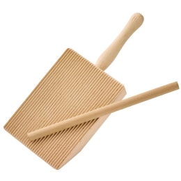 Πλάστης Με Φόρμα Για Νιόκι (Σετ 2Τμχ) 0804042500 18cm Natural Kuchenprofi Ξύλο